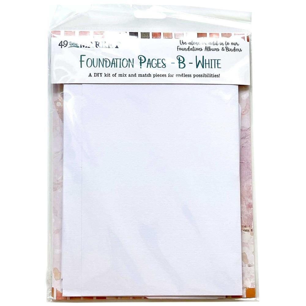49 and MARKET MEMORY JOURNAL FOUNDATION PAGES - B - White