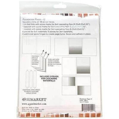 49 and MARKET MEMORY JOURNAL FOUNDATION PAGES - C - Black