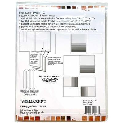 49 and MARKET MEMORY JOURNAL FOUNDATION PAGES - C - White
