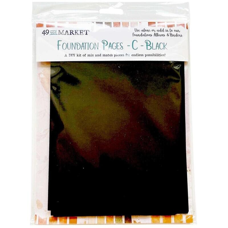 49 and MARKET MEMORY JOURNAL FOUNDATION PAGES - C - Black