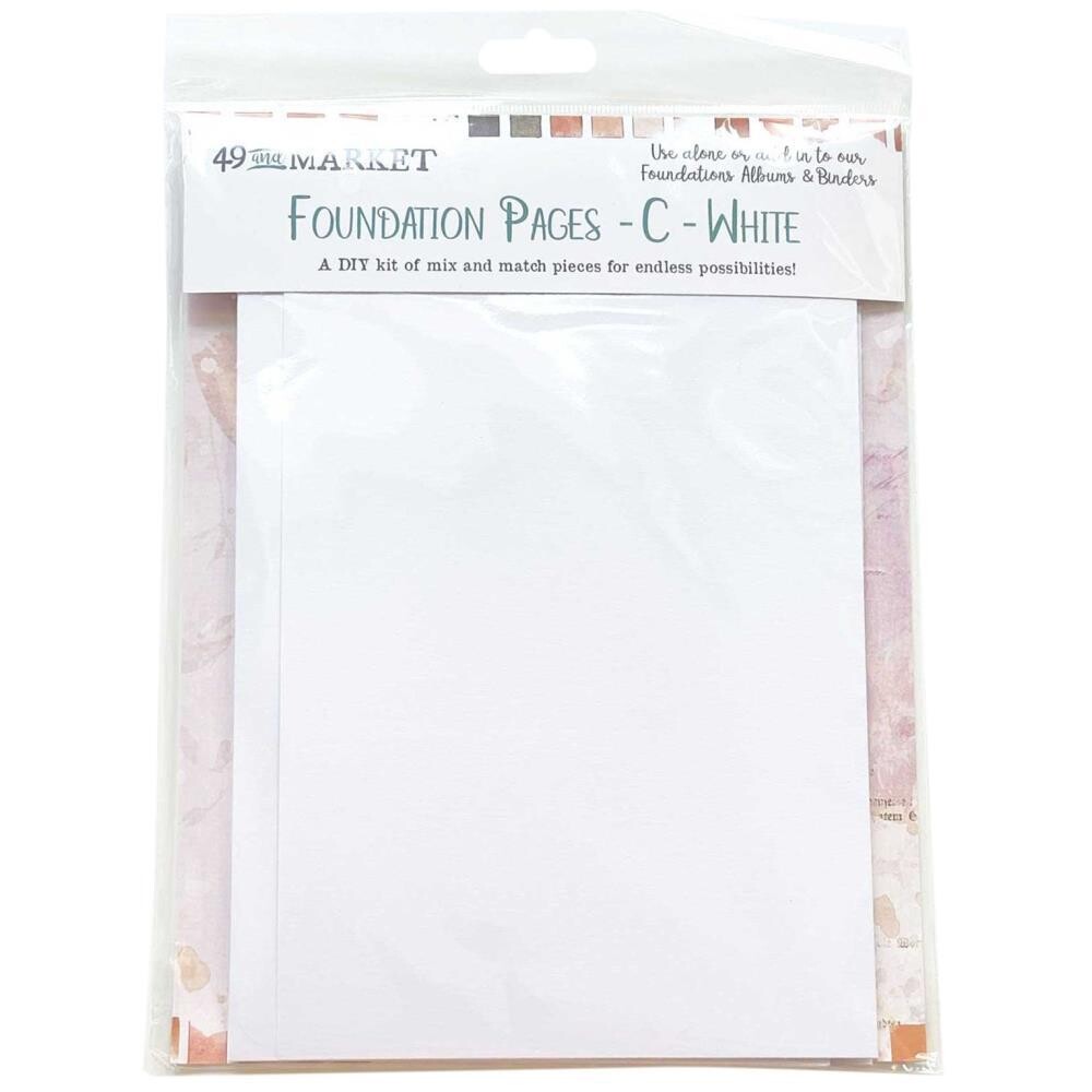 49 and MARKET MEMORY JOURNAL FOUNDATION PAGES - C - White