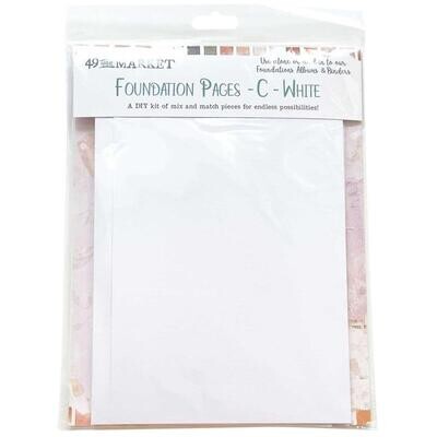49 and MARKET MEMORY JOURNAL FOUNDATION PAGES - C - White