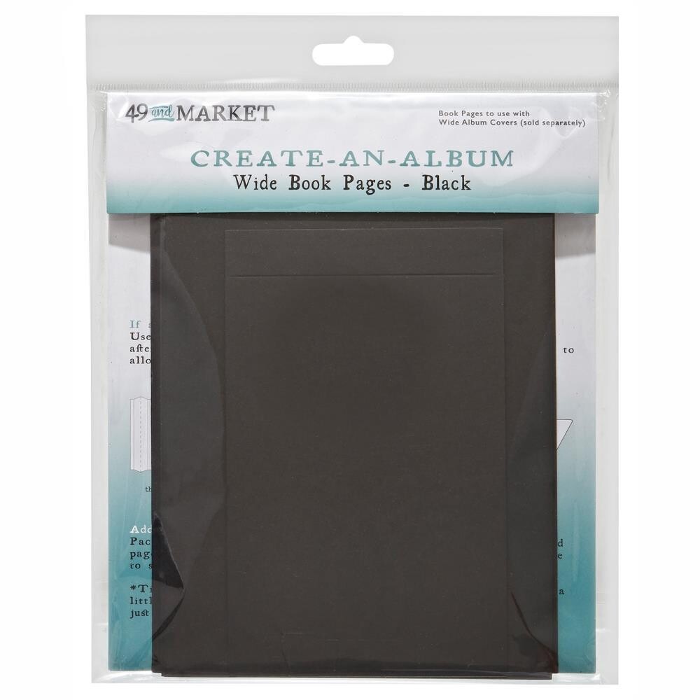 49 &amp; MARKET CREATE AN ALBUM WIDE BOOK PAGES - BLACK