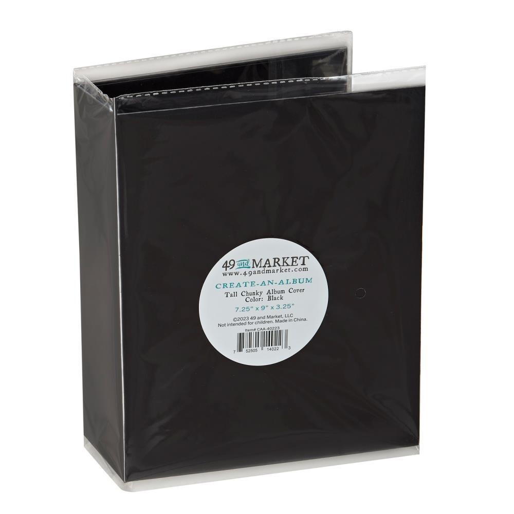 49 and MARKET CREATE AN ALBUM - TALL CHUNKY ALBUM COVER - BLACK