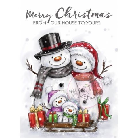 Snowman Family Clear Stamp