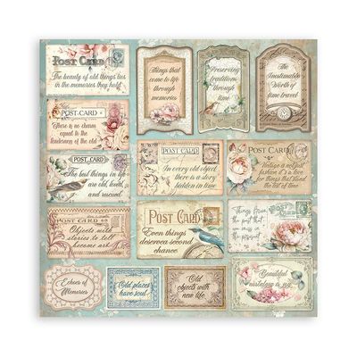 STAMPERIA BROCANTE ANTIQUES  8x8 Paper Set