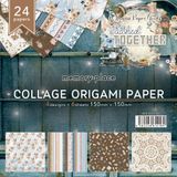 MEMORY PLACE STITCHED TOGETHER - Collage Origami Paper