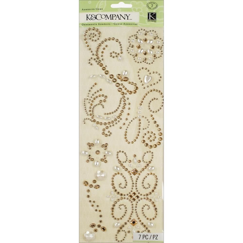 K &amp; Company Swirl Adhesive Gems