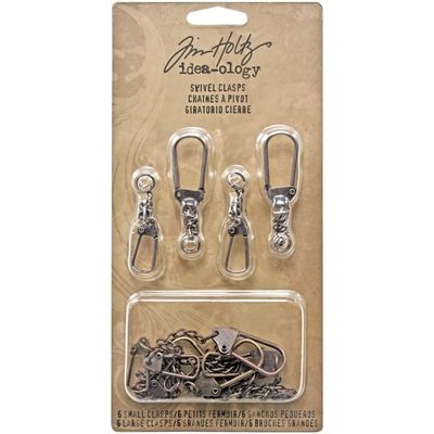 Tim Holtz Idea-Ology Metal Swivel Clasps with Chain