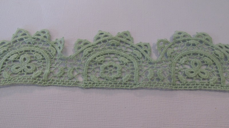 Green Cotton Lace - 55mm