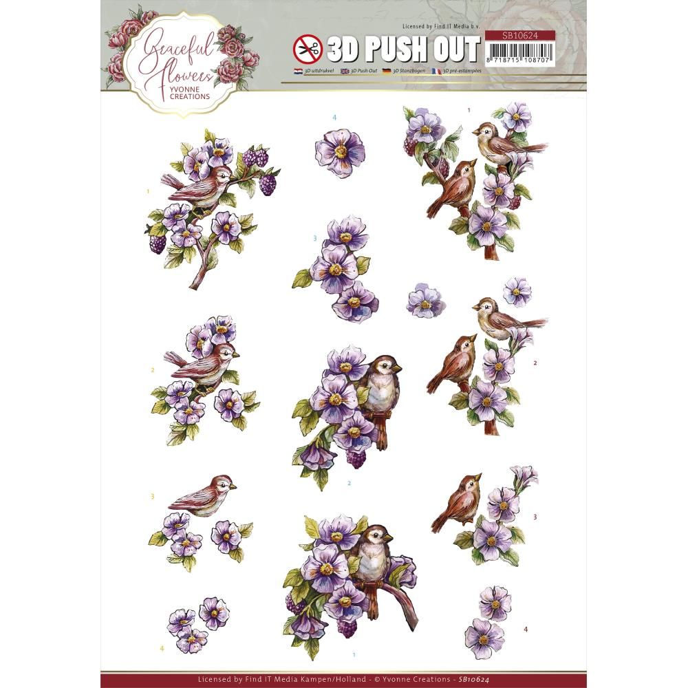 Yvonne Creations BIRDS &amp; BERRIES