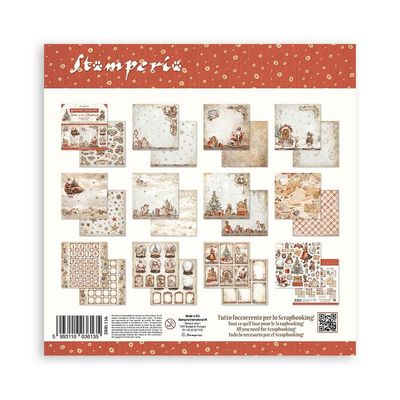 STAMPERIA GEAR UP FOR CHRISTMAS 12x12 Paper Set