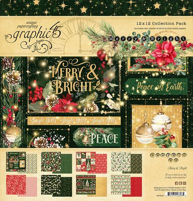 G45 MERRY &amp; BRIGHT 12x12 Paper Collection