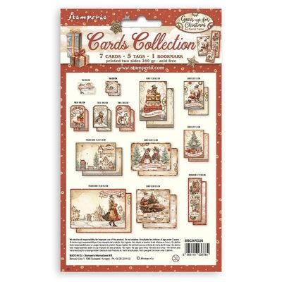 STAMPERIA GEAR UP FOR CHRISTMAS Cards Collection