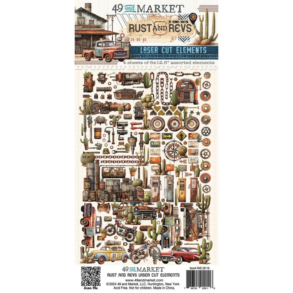 49 &amp; MARKET RUST &amp; REVS Laser Cut-Outs