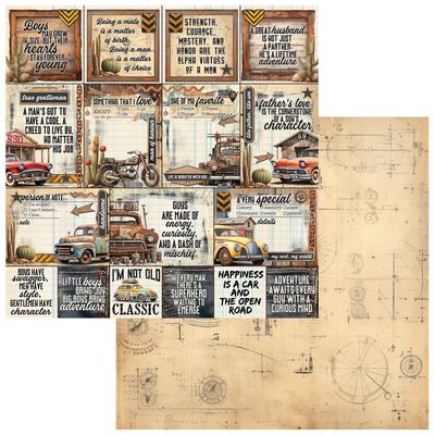 49 &amp; MARKET RUST &amp; REVS Charming 12x12 Single Double-sided Sheet