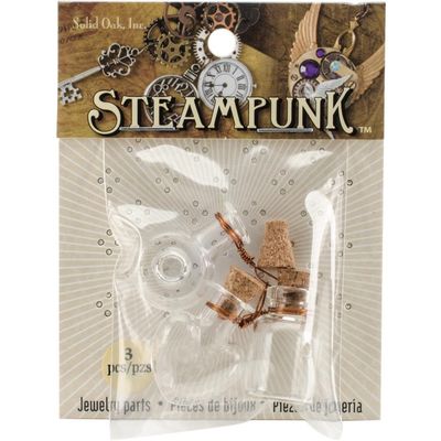 Steampunk Glass Accents 3/Pkg