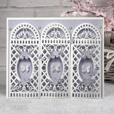 Creative Expressions - Wings of Wonder - Rose Trellis Panel Die Set
