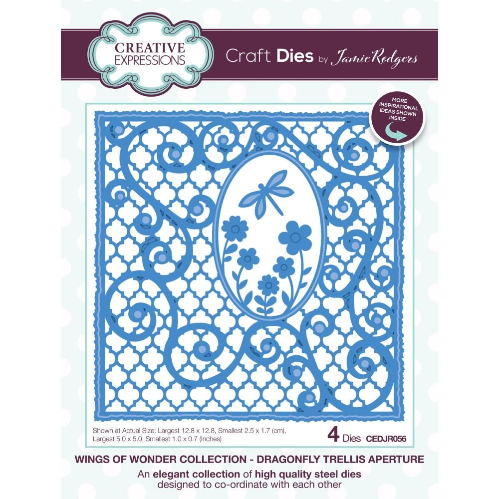 Creative Expressions - Wings of Wonder - Dragonfly Trellis Aperture Die Set