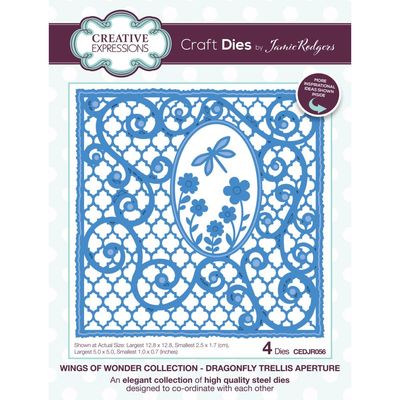 Creative Expressions - Wings of Wonder - Dragonfly Trellis Aperture Die Set