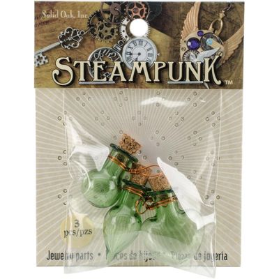 Steampunk Glass Accents 3/Pkg