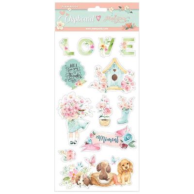 STAMPERIA Adhesive Chipboard 6&quot;x12&quot; Circle Of Love