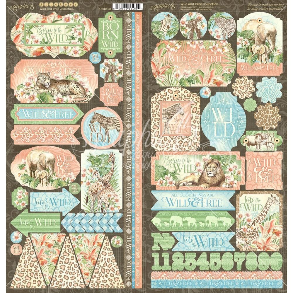 G45 Wild &amp; Free Cardstock Stickers