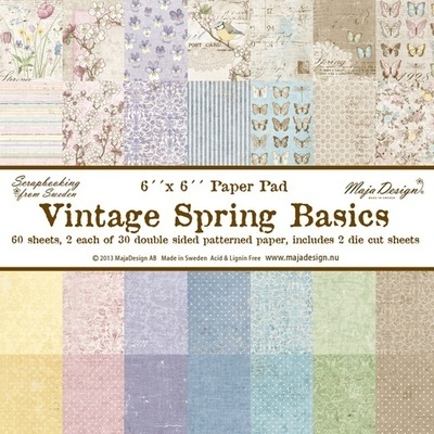 Vintage Spring Basics 6x6 Paper Pad