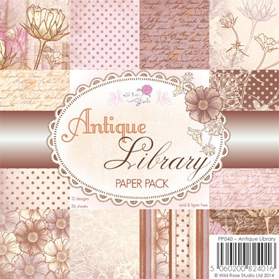 Antique Library 6 x 6 Paper Pack