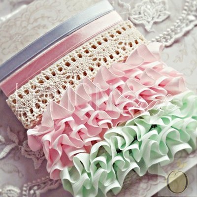Heart Painted Ribbons &amp; Lace