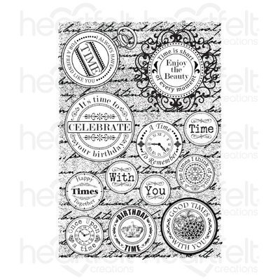 Time Sentiments Cling Stamp set