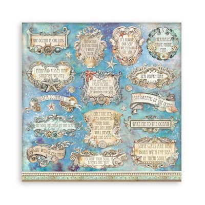 STAMPERIA SONGS OF THE SEA 8x8 Paper Set