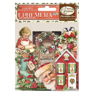 STAMPERIA CLASSIC CHRISTMAS  Adhesive Paper Cut-Outs