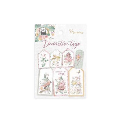 P13 Tickets - PRECIOUS Double-Sided Cardstock Tags Ephemera - 7 pieces