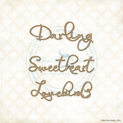 Lovebirds Set Chipboard