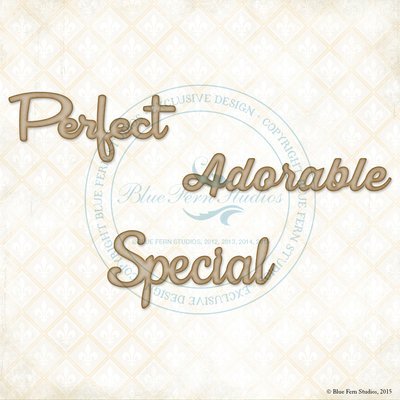 Perfect Adorable Special Chipboard