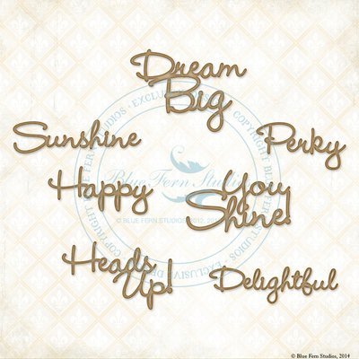 Optimist Word Set Chipboard