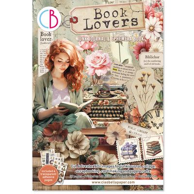 Ciao Bella BOOK LOVERS A4 JUNK JOURNAL &amp; EPHEMERA BOOK