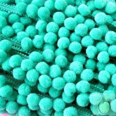 Dark Mint Pompoms 10mm