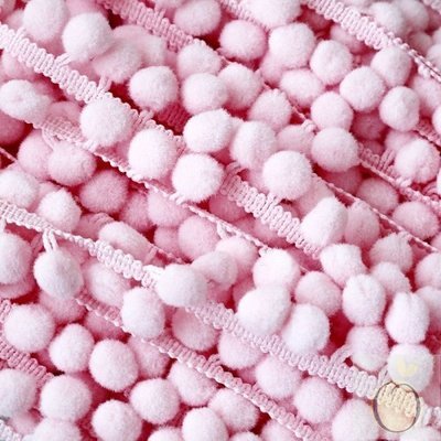 Pink Pompoms 10mm