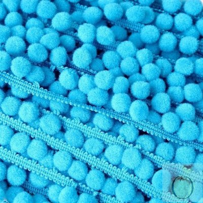 Turquoise Pompoms 10mm