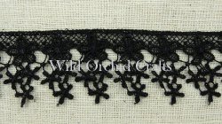 Black Star Flower Lace