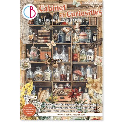 Ciao Bella CABINET OF CURIOSITIES  A4 JUNK JOURNAL &amp; EPHEMERA BOOK