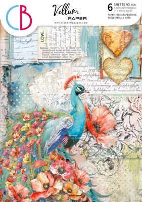 Ciao Bella MAJESTIC DREAM VELLUM PAPER PATTERNS A4 6/Pkg