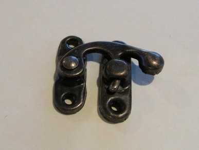 Metal Swing Latch Clasp - antique bronze look