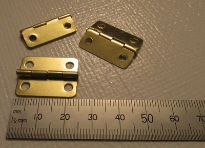 Brass Hinges x 2