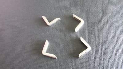 Plain Silver Corner Protectors - 15mm x 4