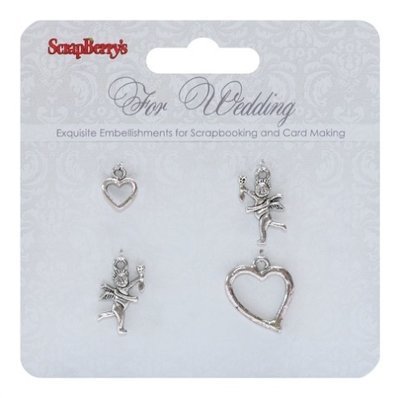 For Wedding  Charms - 4 pcs