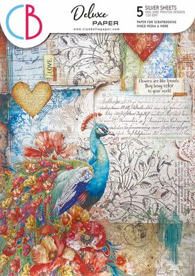 Ciao Bella MAJESTIC DREAM DELUXE PAPER SILVER  A4 5 Pkg