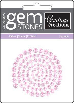 Pink Flamingo - Self Adhesive Gemstones x 100
